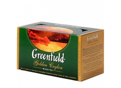 Чай Greenfield Golden Ceylon черный, 2х25п